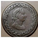 Canada LC-48-24 1812 Tiffin 1/2 Penny Token  Br961
