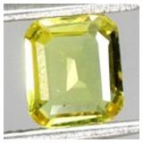 Octagon Cut Natural Top Rich Yellow Sapphire Austr