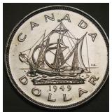 Canada Silver Dollar 1949