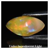 1.10ct 11.5x6mm Marquise Cabochon Natural Opal - C