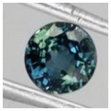Round Cut Natural Blue Green Sapphire Australia 0.
