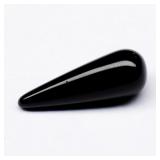 1.05ct 11.5x4mm Briolette Cabochon Natural Black O