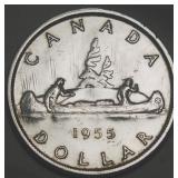 Canada Silver Dollar 1955