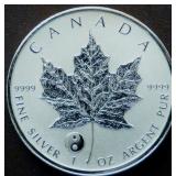 Canada $5 2016 Silver Maple Leaf Bullion Yin Yang