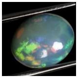 Oval AAA Floral Flash Play Of Color Crystal Fire O