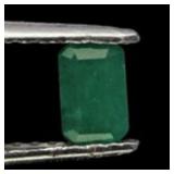 Emerald Cut Natural Unheated Top Rich Green Emeral