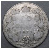 Canada 50 Cents 1871