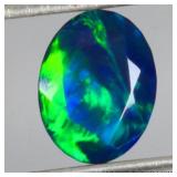 Oval Cut Natural AAA Floral Flash Play Of Color Bl