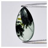 2.14ct Pear Cabochon Natural Green Prehnite with B