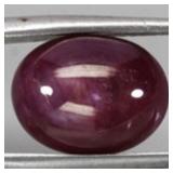 Oval Cab 100% Natural Red 6 Rays Star Ruby Africa