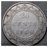 Canada Newfoundland 20 Cents 1900