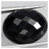 Oval Cut With Checker Board Table Unheated Black S