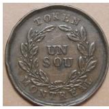 Canada LC-31C Bouquet Un Sou Token Br694
