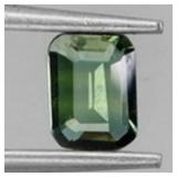 Emerald Cut Natural Top Blue Green Sapphire Austra