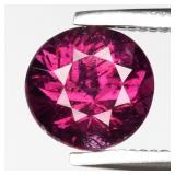 1.19ct 6mm Round Brilliant Natural Purplish Pink R