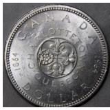 Canada Silver Dollar 1964 Uncirculated