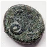 SNAKE, Pergamon 282-263BC Ancient Greek coin