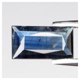 0.89ct 8.8x4.8mm Baguette Natural Blue Sapphire -