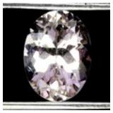 Oval Natural Unheated Peach Pink Morganite Madagas