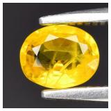 0.47ct 5x4mm Oval Yellow Sapphire - Thailand Gemst