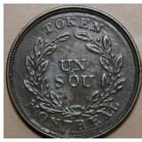 Canada LC-NS-32B Montreal Un Sou Bouquet 1/2 Penny
