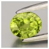 0.53ct 5.2x4.2mm Oval Natural Green Sapphire - Hea