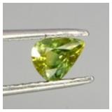 Pear Cut Natural Top Green Yellow Sapphire Austral