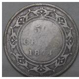 Canada Newfoundland 50 Cents 1874