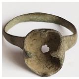 Medieval 14th-15th Century bronze ring 21mm