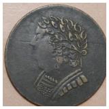 Canada LC-60-1 Bust and Harp 1820 Token  Br1012