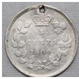 Canada 5 Cents 1900 Round 00 - Hole