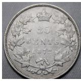 Canada 25 Cent 1872H