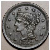 USA Braided Hair Large Cent 1852