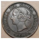 Canada Large Cent 1859 Wide 9 8