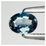 0.27ct 4.5x3.3mm VS Oval Natural Green Blue Sapphi