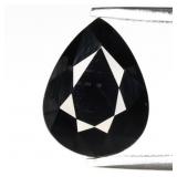 3.39ct 10.3x8mm VS Pear Natural Dark Purple Spinel