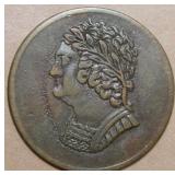 Canada LC-60-9 Bust and Harp 1820 Token  Br1012