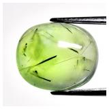 5.93ct Oval Cabochon Natural Green Prehnite with B