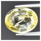 2.56ct 10.3x8mm Oval Natural Yellow Scapolite - Ta