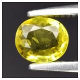 0.31ct 4.7x4mm Oval Yellow Sapphire - Thailand Gem