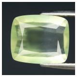 4.00ct 11.8x10mm Cushion Natural Green Prehnite -