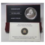 Canada $30 Cdn War Memorial Series 2007 Vimy Memor