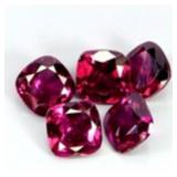 Cushion Cut Natural Pink Raspberry Rhodolite Garne