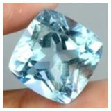 Cushion Cut Natural Top Sky Blue Topaz Africa 8.55