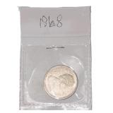 Silver 1968 Canada 25ï¿½ Coin