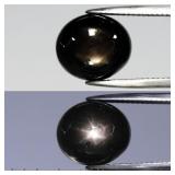 11.59ct Oval Cabochon Black 6 Ray Star Sapphire He