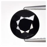 1.98ct 7.7mm VS Round Natural Dark Greenish Blue S