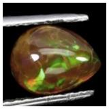 Pear Cab AAA Floral Flash Play Of Color Crystal Fi