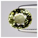 0.84ct 6x5.5mm VS Oval Natural Green Tourmaline -