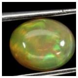 Oval AAA Floral Flash Play Of Color Crystal Fire O